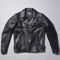 1659 BOREAS レザーダブルライダースジャケット ブラック｜レザー