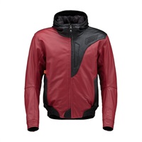HSL525D ST-X LEATHER〔BARREL D3O〕 RED/BLACK｜レザージャケット｜の