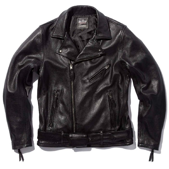 1200 TOURAS レザーダブルライダースジャケット ブラック｜レザー