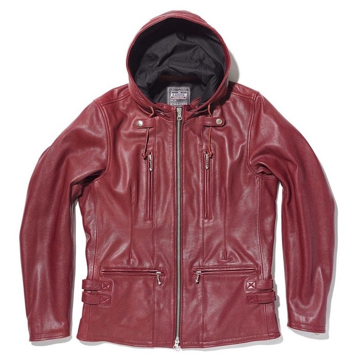 レディース 1190 EURO CAPP フーデッドレザーライダース