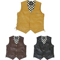 【在庫限り】【アウトレット】個別配送のみ R66LV-01 COW LEATHER VEST レザーベスト