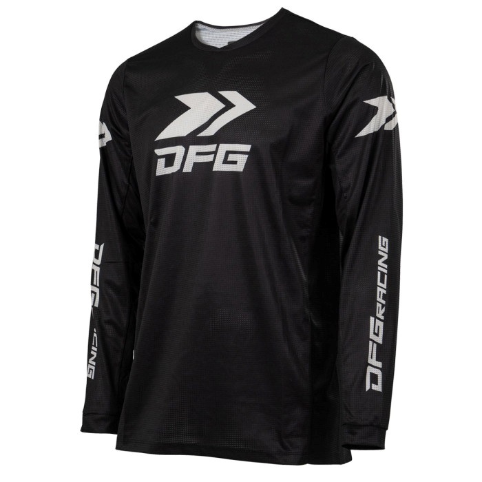 即支払いのみ可　スピリットジャージ ソリッド ジャージ ブラック/ホワイト｜オフロードジャージ｜の