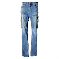 CLP-229 レディスストレッチコットンパンツ DENIM(ウオッシュブルー)