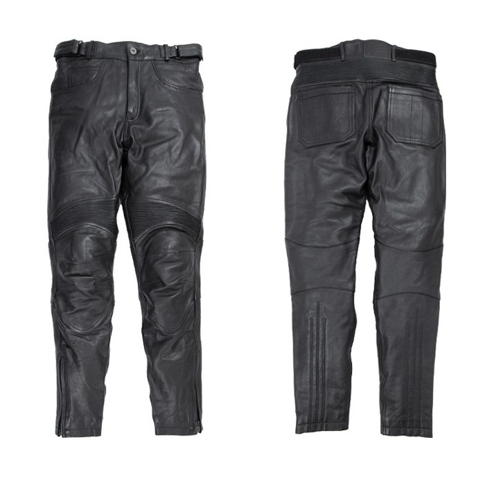 DP-39 メンズ プロテクター付き レザーパンツ ブラック｜レザーパンツ