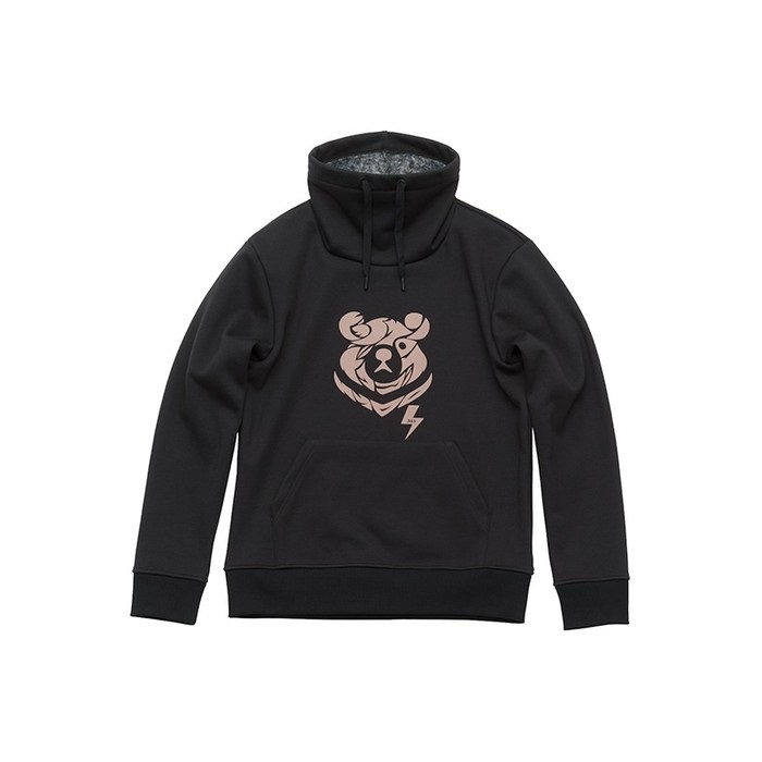 H3U704 HYOD 365 WIND BLOCK HI NECK HEAT SWEAT SHIRTS BLACK｜ベスト 