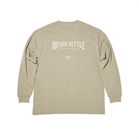 NS BIG SILHOUETTE-LT 長袖Tシャツ カーキ