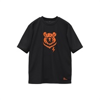 H3U016 HYOD365 SHORT SLEEVE T-SHIRTS BLACK/ORANGE