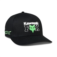 Kawasaki フレックスフィットハット ブラック S/M
