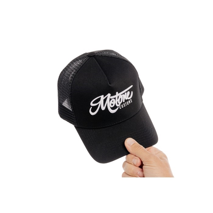 MOTONE CUSTOMS キャップ(ブラック/ホワイト)