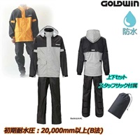 【在庫限り】(レディース)GSM22902 Gベクター3 コンパクトレインスーツ ブラック×ライトグレー(KL)◆全6色◆