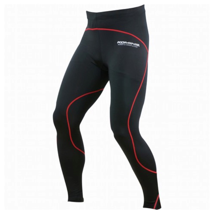 PKL-125 コンプレッションサーマルアンダーパンツ ブラック/レッド