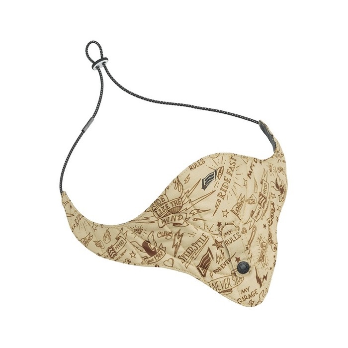 HRV303 WATER-COOLING NECK BOOSTER (MOTO GRAPHIC) LIGHT GREY(BEIGE)