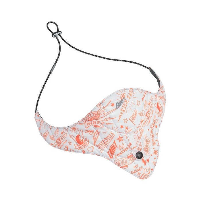 HRV303 WATER-COOLING NECK BOOSTER (MOTO GRAPHIC) LIGHT GREY(WHITE/ORANGE)