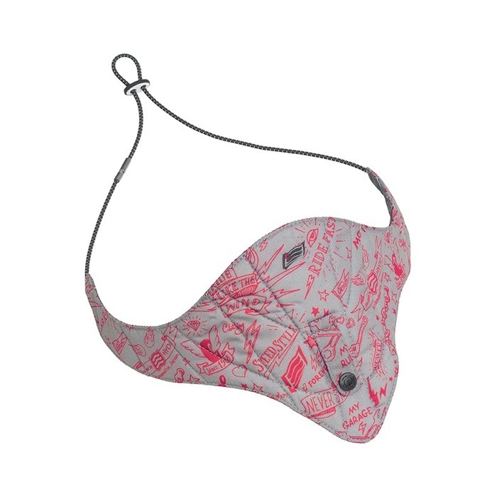 HRV303 WATER-COOLING NECK BOOSTER (MOTO GRAPHIC) LIGHT GREY(GREY/RED)
