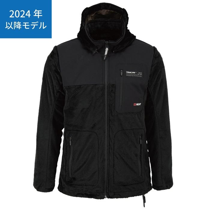 かよさん専用 電熱フリースインナーパーカと新品バッテリーセット RSU638 e-HEAT フリース インナーパーカ BLACK｜電熱ジャケット