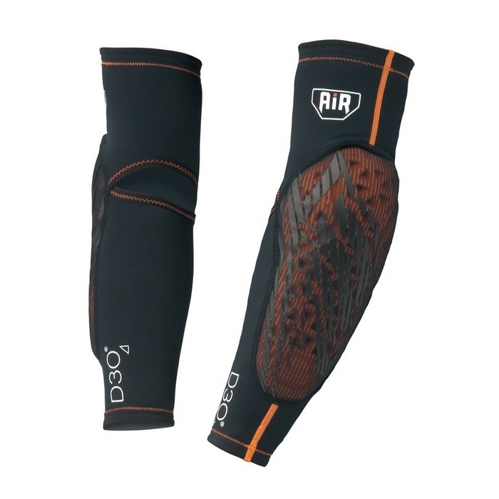 STV016D D3O AIR ELBOW PROTECTOR BLACK(BLACK/ORANGE STITCH)