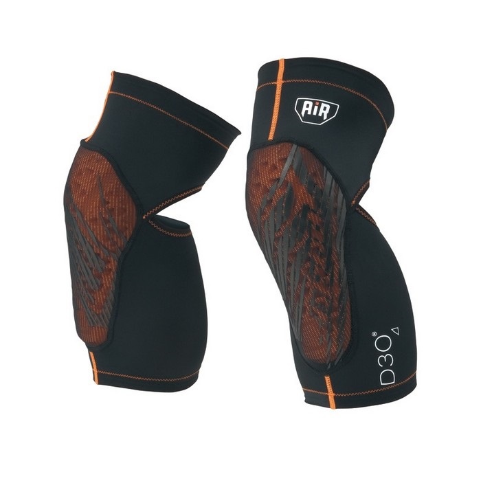 STV017D D3O AIR KNEE PROTECTOR BLACK(BLACK/ORANGE STITCH)