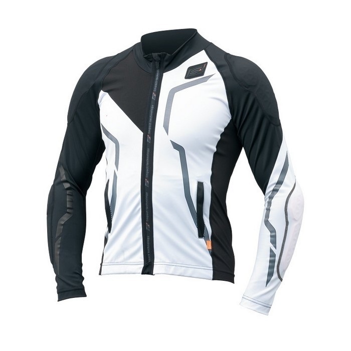 STU108D D3O AIR PROTECT RASH GUARD WHITE/BLACK｜上半身プロテクター 
