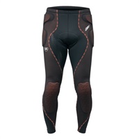 HRU008D D3O AIR PROTECT UNDER PANTS LONG BLACK/ORANGE STITCH