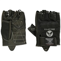 【在庫限り】 HTVG-2313S MESH/LEATHER ハーフグローブ ブラック