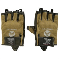 【在庫限り】 HTVG-2313S MESH/LEATHER ハーフグローブ カーキ