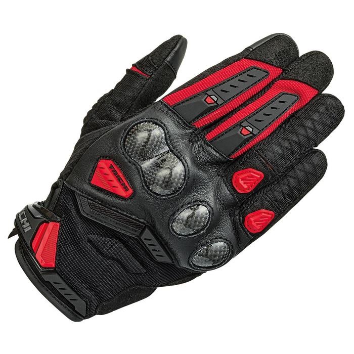 RST444 ベロシティ メッシュグローブ BLACK/RED｜メッシュ