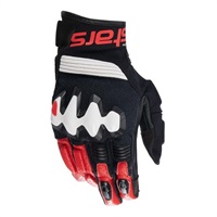 HALO LEATHER GLOVE レザーグローブ 1304 BLACK WHITE BRIGHT RED