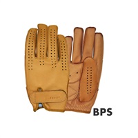 (ショート / パンチング) BPS プレミアムライン 3シーズン レザーグローブ アイボリー/タン
