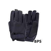 (ショート / パンチング) BPS 3シーズン レザーグローブ ネイビー