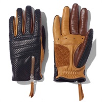 3359 ROX GLOVE - PL レザーパンチンググローブ ブラック/ブラウン