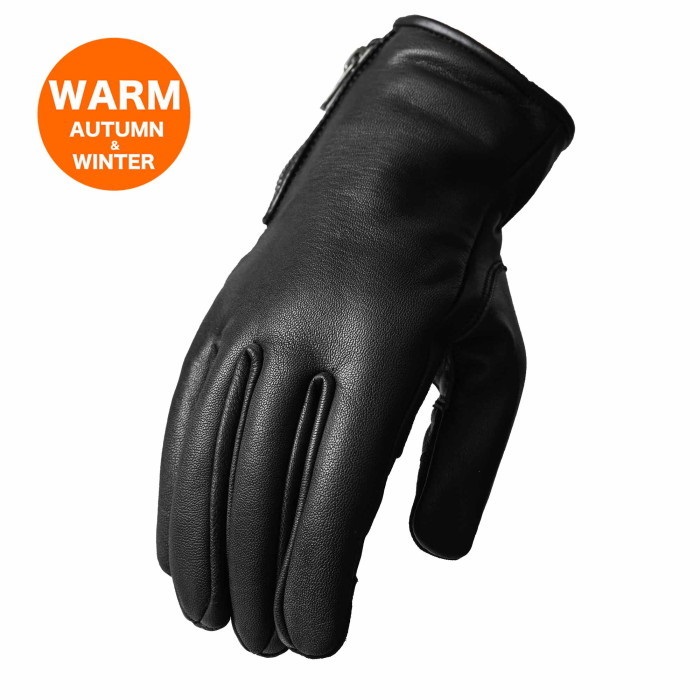 _J.L-A.L_ トレーサーグローブ J.L-A.L Tracer Gloves Gloves In Black Leather 手袋 通販