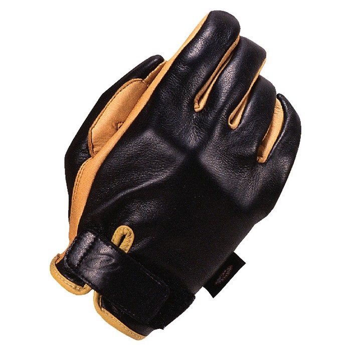 COG-701S レザーグローブ ショートタイプ BLACK/BEIGE｜レザーグローブ