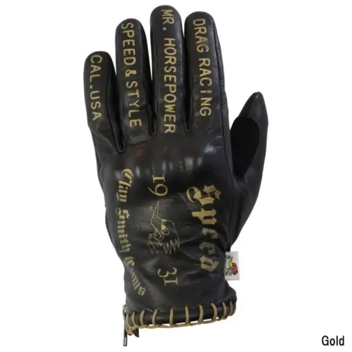 CSY-4022 FINGER SPEECH ウィンターレザーグローブ Gold｜レザー