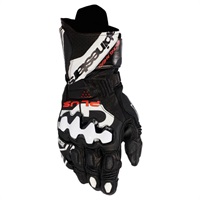GP PLUS R V3 LEATHER GLOVES 12 BLACK WHITE