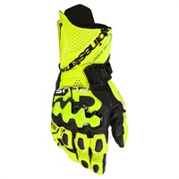 GP PLUS R V3 LEATHER GLOVES 551 YELLOW FLUO BLACK