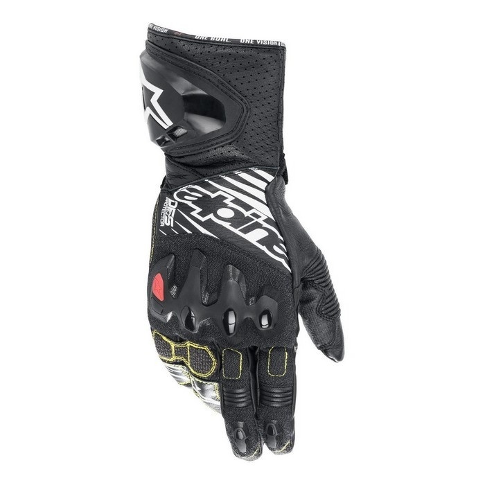 GP TECH v2 GLOVE グローブ 12 BLACK WHITE｜レーシンググローブ
