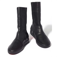 4336 LEATHER HIGH SNEAKER M2 レザーブーツ ブラック/ブラック