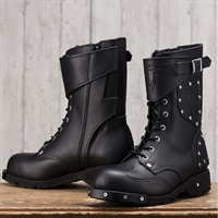 4512 HAMMER BOOTS SHORT ハンマーブーツ ショート ブラック/シルバー