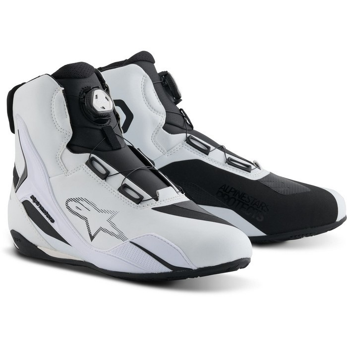 FASTER-4 BOA SHOES ASIA ライディングシューズ 21 WHITE BLACK 