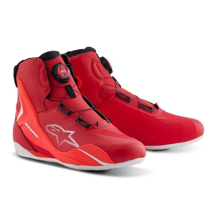 FASTER-4 BOA SHOES ASIA ライディングシューズ 321 RED WHITE BLACK 