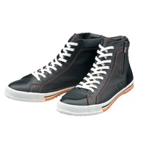 HYF002 HIGH-CUT RIDE SNEAKERS (レザースニーカー) BLACK VENT