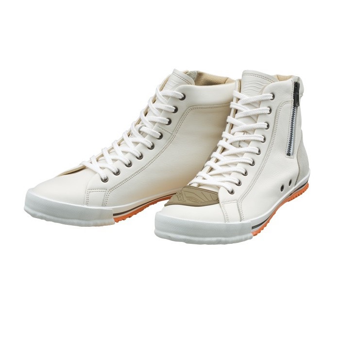 HYF002 HIGH-CUT RIDE SNEAKERS (レザースニーカー) WHITE