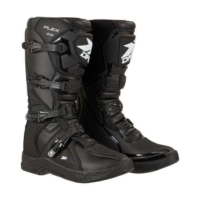 バイクブーツ 2.0 ブラック/レッド フレックスブーツ2.0 ブラック｜オフロードブーツ｜の通販なら
