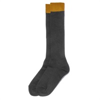 レディース 8031 BOOTS SOCKS ソックス チャコールグレー/イエロー