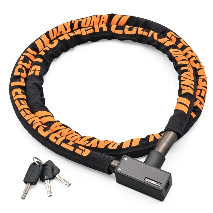 ストロンガースチールリンクロック キーロックタイプ 1800mm(ブラック)