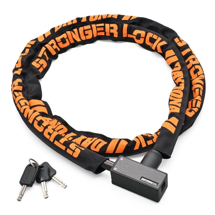 ストロンガーワイヤーロック キーロックタイプ 1800mm(ブラック)