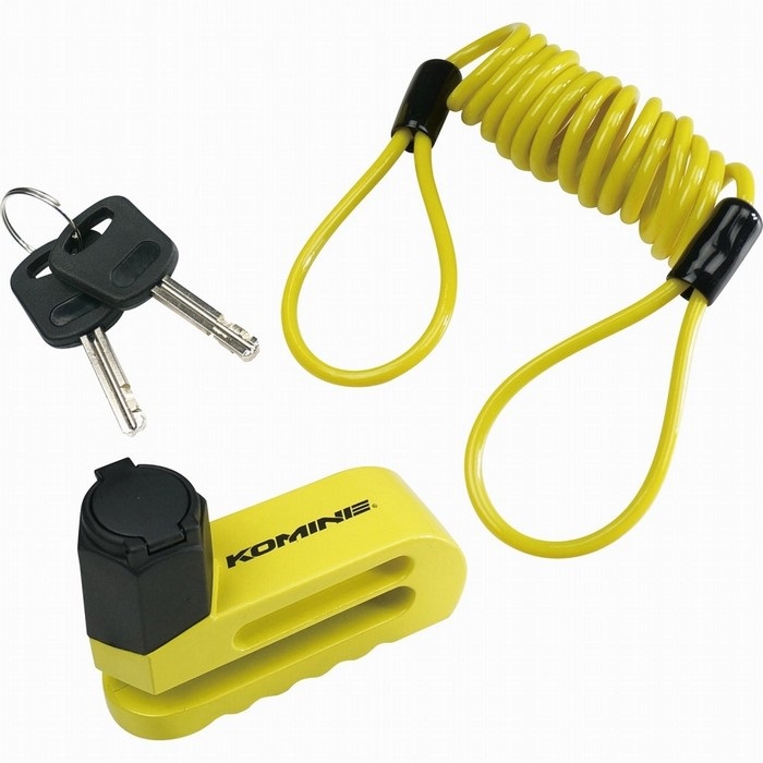 114 パスワードロック ホンダ VXM-194VF1i 2019年製 LK-114 リマインダー ディスクロック 【yellow】｜ディスクロック