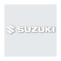 ビッグダイカットステッカー SUZUKI ホワイト 30cm