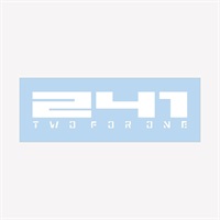 【在庫限り】【アウトレット】個別配送のみ AREA241 241 LOGO STICKER ホワイト