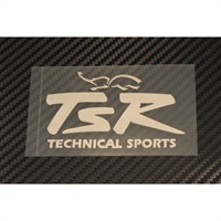 TSRロゴステッカーM シルバー